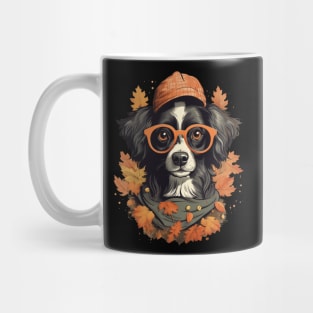 Border Collie Dog Autumn Style Mug